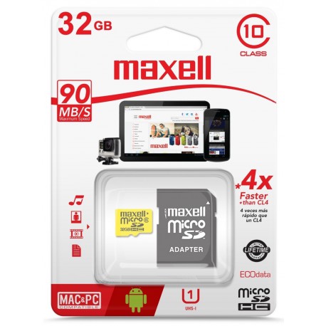 Memoria microsd 32GB MAXELL