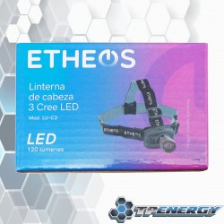 Linterna De Cabeza 3  Cree LED 120 Lumines Etheos LU-C3