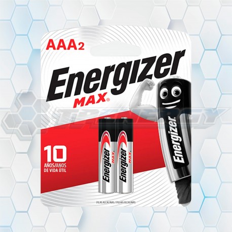 Pilas Alcalinas Energizer Max E92 AAA Blister x2