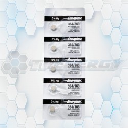 Pila Botón Energizer 364/363 Oxido De Plata De Relogería BL5