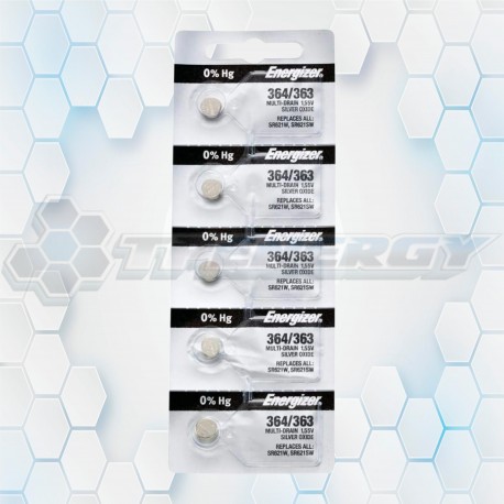 Pila Botón Energizer 364/363 Oxido De Plata De Relogería BL5