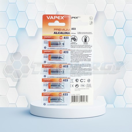 Pila A23 12 Volt Alcalina Vapex BL5