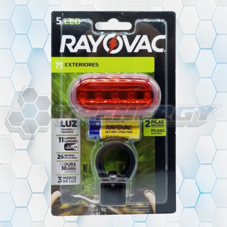 Linterna Posterior Luz Led Trasera Para Bicicleta BIKERLEDRED Rayovac