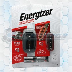 Kit Juego De Luces Led Para Bicicleta Energizer ENBLPB42E 130 Lúmenes + 4 Pilas AAA