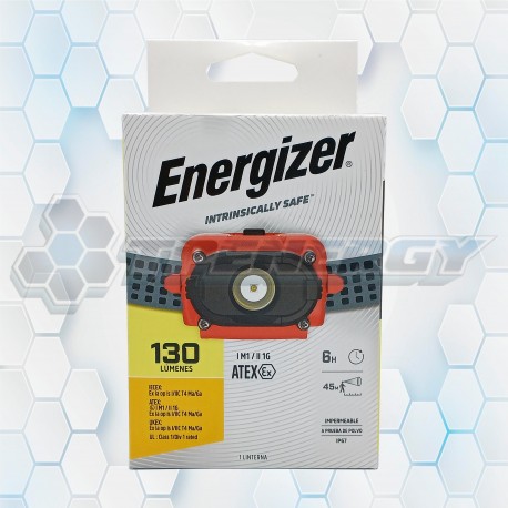 Linterna Led Frontal Intrinsically Safe Energizer ISHD32 130 Lúmenes