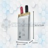 Batería Celda LIP753462P 3.7V 1.3Ah 4.8Wh Sin Conector Kinetic