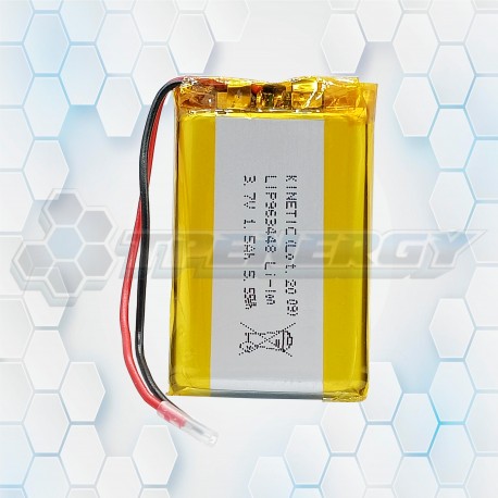 Batería Celda De LI-PO LIP963448 3.7V 1.5Ah 5.55Wh Recargable Kinetic