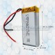 Batería Celda De LI-PO LI833652 3.7V 1.6Ah 6.11Wh Recargable Kinetic