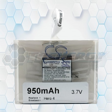Batería Recargable Cameron Sino Hero 4 950mAh 3.7V CS-GDB004MC