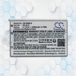 Batería Recargable Cameron Sino Coolpix 3700 1200mAh 3.7V CS-ENEL5