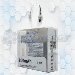 Batería Recargable Cameron Sino PowerShot G1 X 7.4V 800mAh CS-NB10L