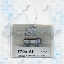 Batería Recargable Cameron Sino Cyber Shot DSC-S980 3.7V 770mAh CS-BK1