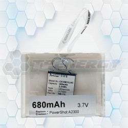 Batería Recargable Cameron Sino PowerShot A2300 680mAh 3.7V CS-NB11LHC