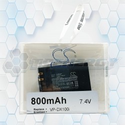 Batería Recargable Cameron Sino VP-DX100i 800mAh 7.4V CS-BP80SW