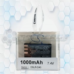 Batería Recargable Cameron Sino DSLR-D40 7.4V. 1000mAh CS-ENEL9