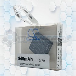 Batería Recargable Cameron Sino Lumix DMC-FX66 3.7V 940mAh CS-BCF10