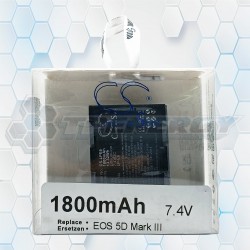 Batería Recargable Cameron Sino EOS 5D MARK 3 1800mAh 7.4V CS-LPE6
