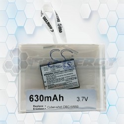 Batería Recargable Cameron Sino Cyber-Shot DSC-W550 3.7V. 630mAh CS-BN1