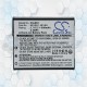 Batería Recargable Cameron Sino Cyber-Shot DSC-W550 3.7V. 630mAh CS-BN1