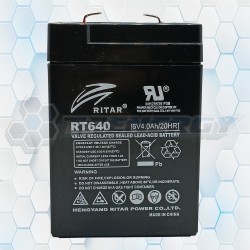 Batería De Gel Recargable Ritar 6Volt 4Ah RT640