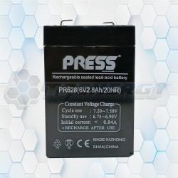 Batería De Gel Recargable Press 6V 2.8Ah PR628