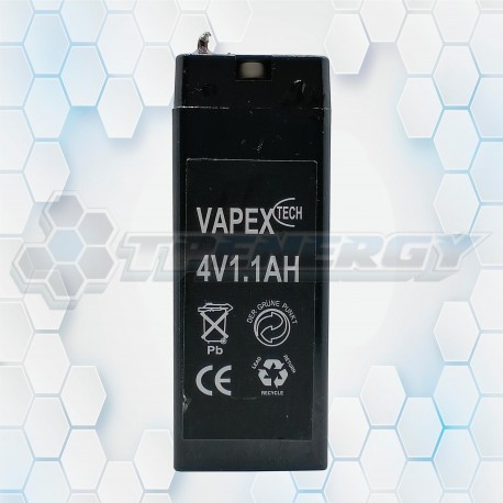Batería De Gel Recargable Vapex 4V 1.1Ah VT411