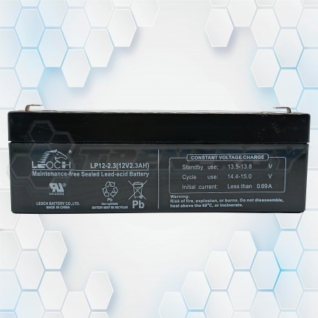 Batería De Gel Recargable Leoch 12V 2.3Ah LP12-2.3