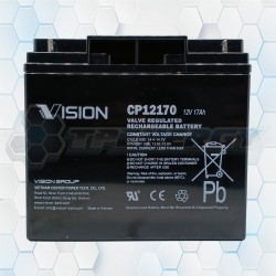 Batería De Gel Recargable Vision 12V 17Ah CP12170E
