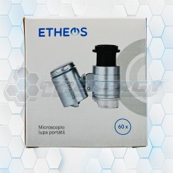Microscopio Lupa Portátil MCPLP60X Luz Led y Ultravioleta Etheos