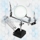 Lupa Con Doble Pinza Y Porta Soldador MG16130 Hokenn