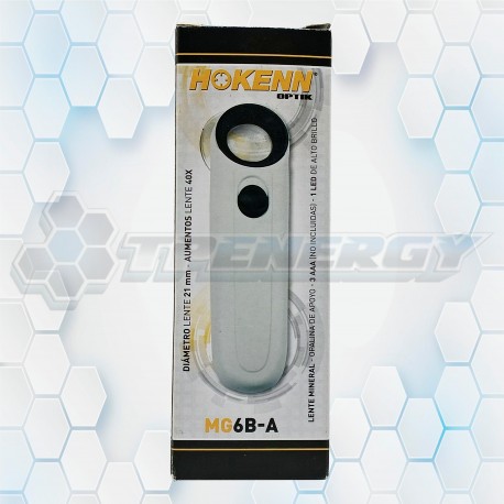 Lupa De Mano 40 Aumentos Lente De Mineral MG6B-A Hokenn