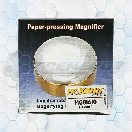 Lupa Acromática Pisapapeles 5X 65mm MG81610 Hohenn