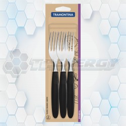 Set De 3 Tenedores Azules Ipanema Tramontina 23362/310