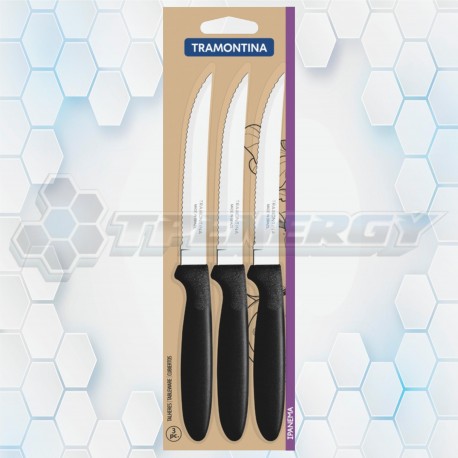 Set De 3 Cuchillos Azules Ipanema Tramontina 23360/315