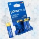 Pila AA 1.5V Alcalina Power One Blister x4 BP4