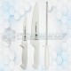 Juego De Cuchillos Con Chaira 3 Piezas Premium Tramontina 24499/812