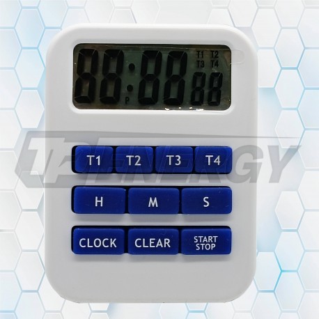 Cuádruple Timer Digital Con Reloj Luft TI249