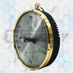 Barómetro Analógico Con Anillo Latón Dorado TFA 29.4003