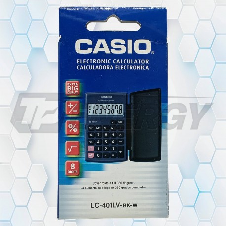 Calculadora Electrónica Casio 8 Dígitos LC-401LV-BK-W