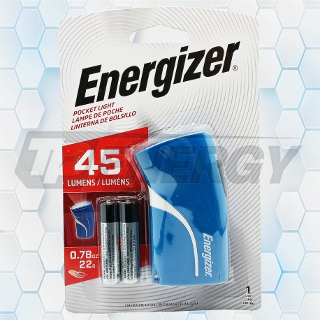 Linterna Energizer De Bolsillo 45 Lúmenes PL22 + 2 Pilas AAA