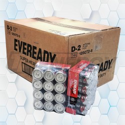 Pila D 1.5V Carbón Eveready 1250T2-6 Bulto 24 Pack D12