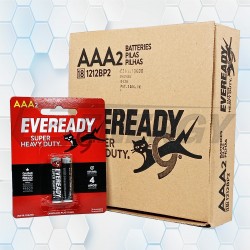 Pila AAA Carbón Eveready 1212BP2 Bulto 18 Blister