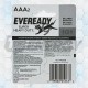Pila AAA Carbón Eveready 1212BP2 Bulto 72 Blisters