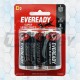 Pila D 1.5V Carbón Eveready 1250BP2PAP Bulto por 24 Blister