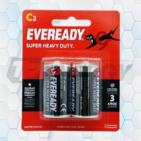 Pila C 1.5V Carbón Eveready 1235 Blister 2