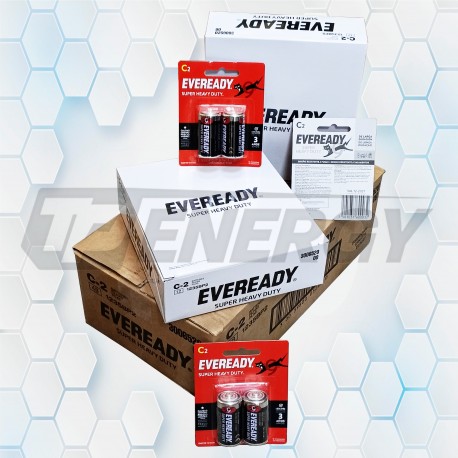 Pila C 1.5V Carbón Eveready 1235BP2 Bulto 48 Blister