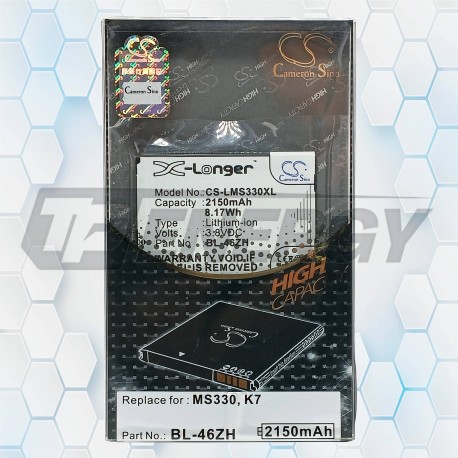 Batería Recargable De Alta Capacidad Cameron Sino CS-LMS330XL