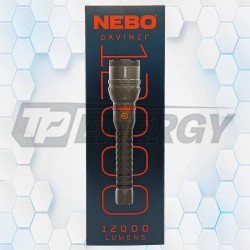 Linterna Metálica De Mano Davinci 12000 Lúmenes Nebo Recargable