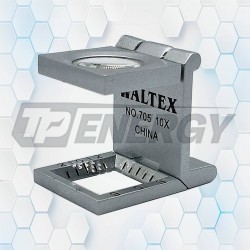 Lupa Cuentahílos Metálica Con Aumento 10x Waltex 705S