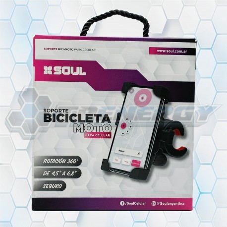 Soporte De Celular Para Bicicleta y Moto Soul SOP-AB09NE
